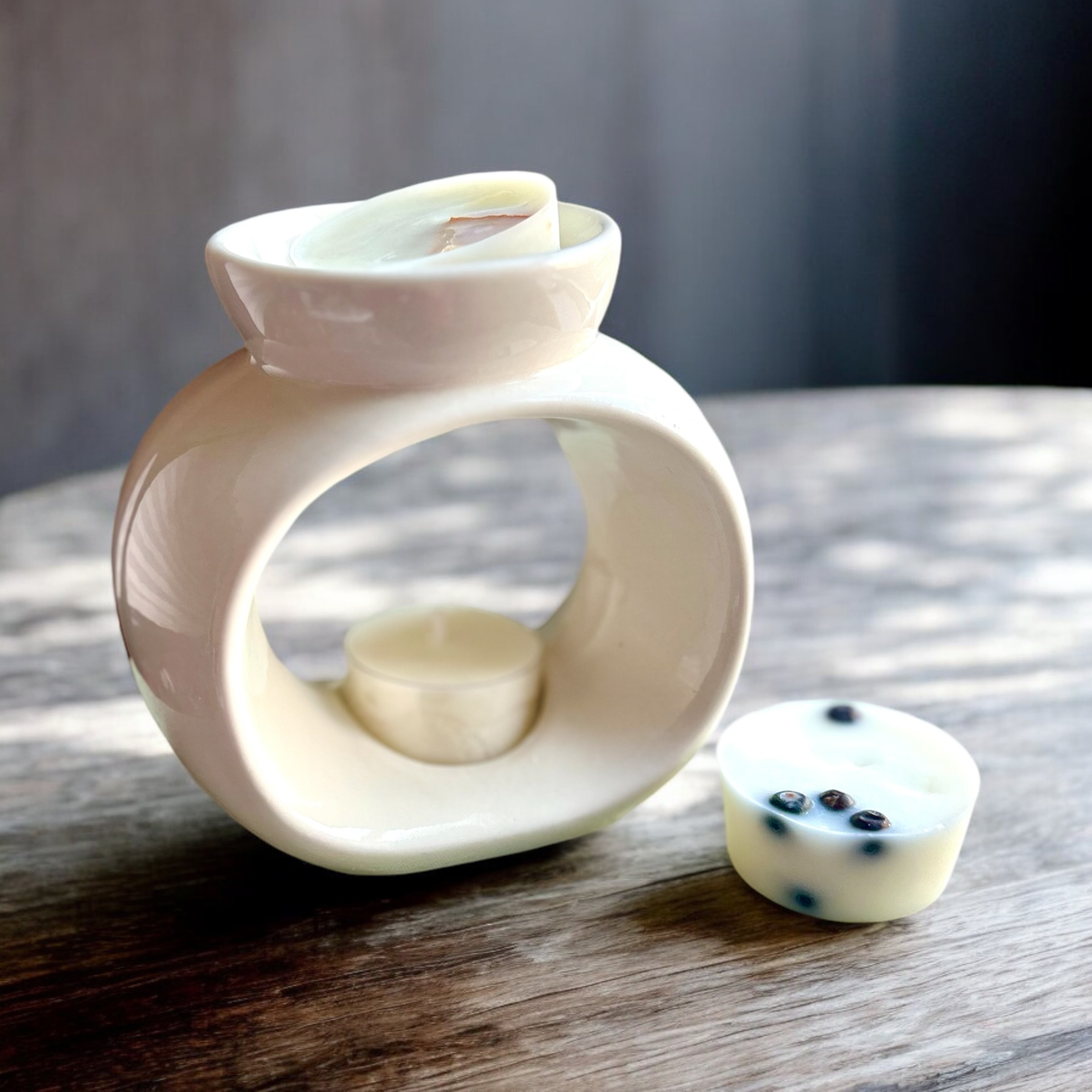 Celestial Wax Burner - Gloss White Ceramic