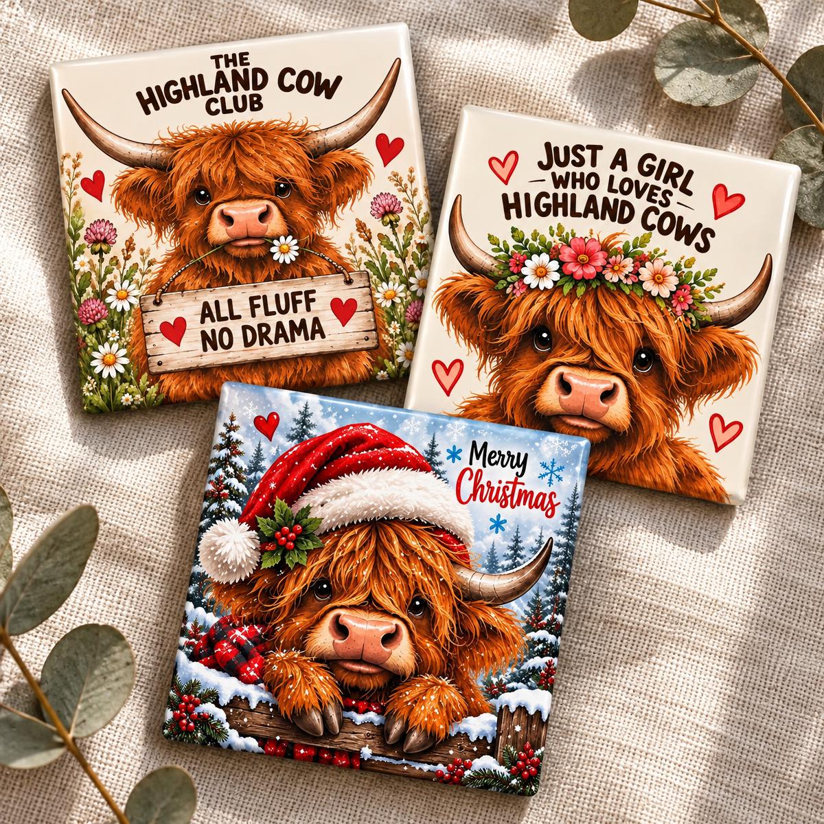 Highland Cow Magnets
